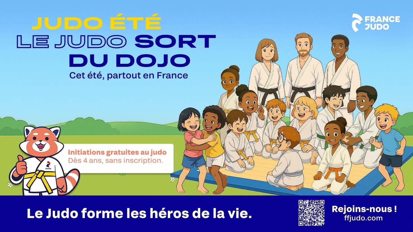 CET ETE - MONTEZ SUR LE TATAMI - ESSAYEZ, PARTAGEZ - DECOUVREZ LE JUDO ETE 2026
