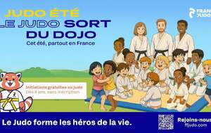 CET ETE - MONTEZ SUR LE TATAMI - ESSAYEZ, PARTAGEZ - DECOUVREZ LE JUDO ETE 2026